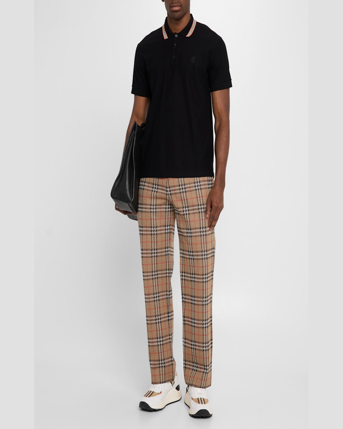 Burberry Trousers Sporty In Nut Ip Check