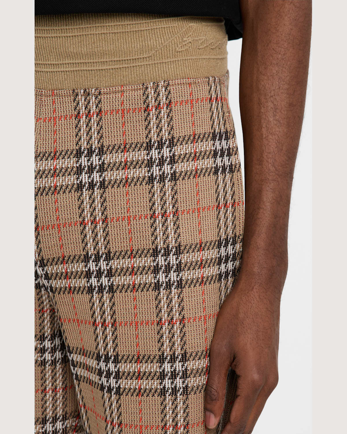 Burberry Trousers Sporty In Nut Ip Check