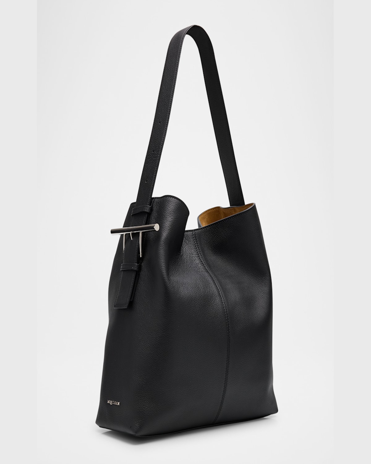 Alexander Mcqueen T-bar Sling Shoulder Bag In Pecan