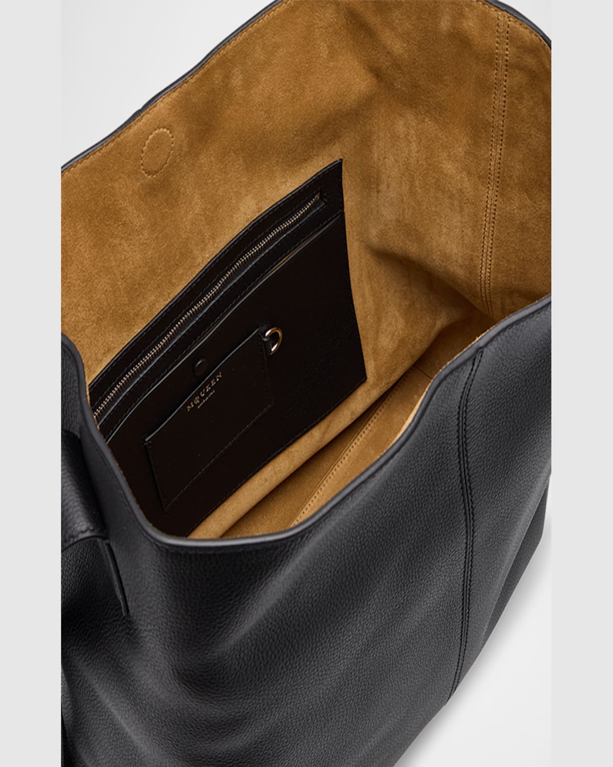 Alexander Mcqueen T-bar Sling Shoulder Bag In Pecan