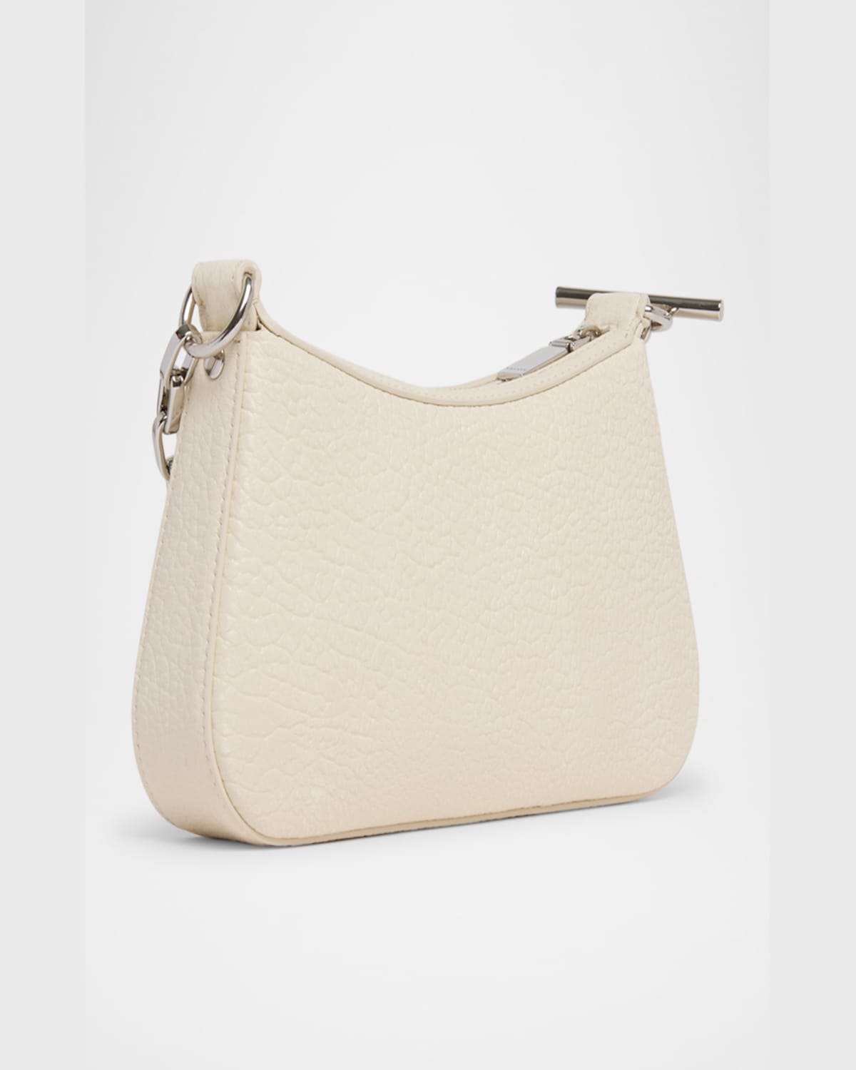 Alexander Mcqueen T-bar Sling Pouch In Ivory/gold