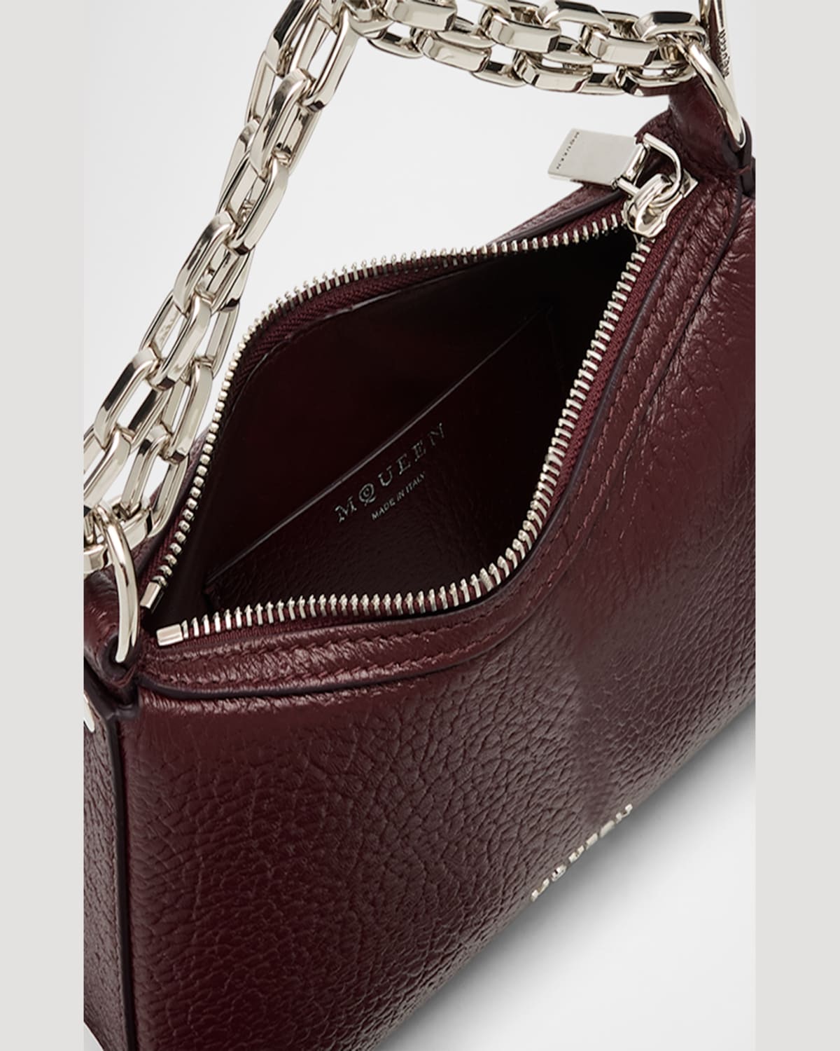 Alexander Mcqueen T-bar Sling Pouch In Ivory/gold