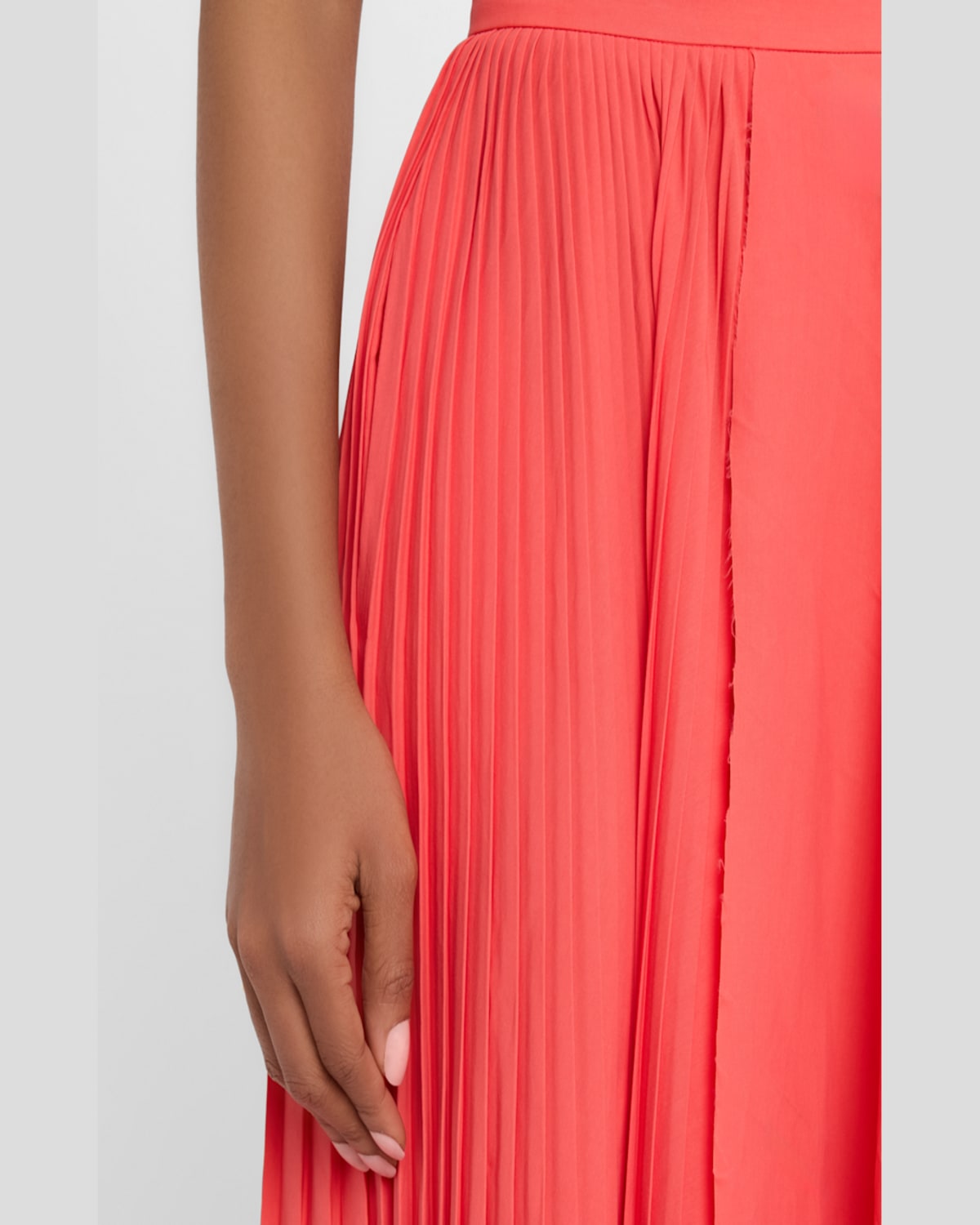 Shop Alexander Mcqueen Pleated Asymmetric Draped Midi Skirt In Pink