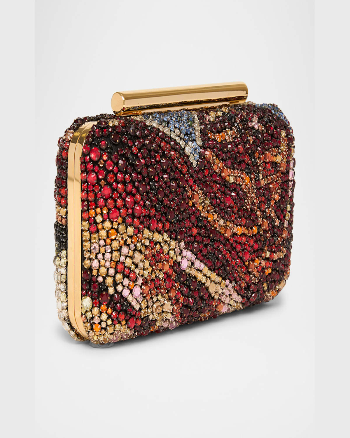 Alexander Mcqueen Mcqueen T-bar Box Clutch In Multicolor