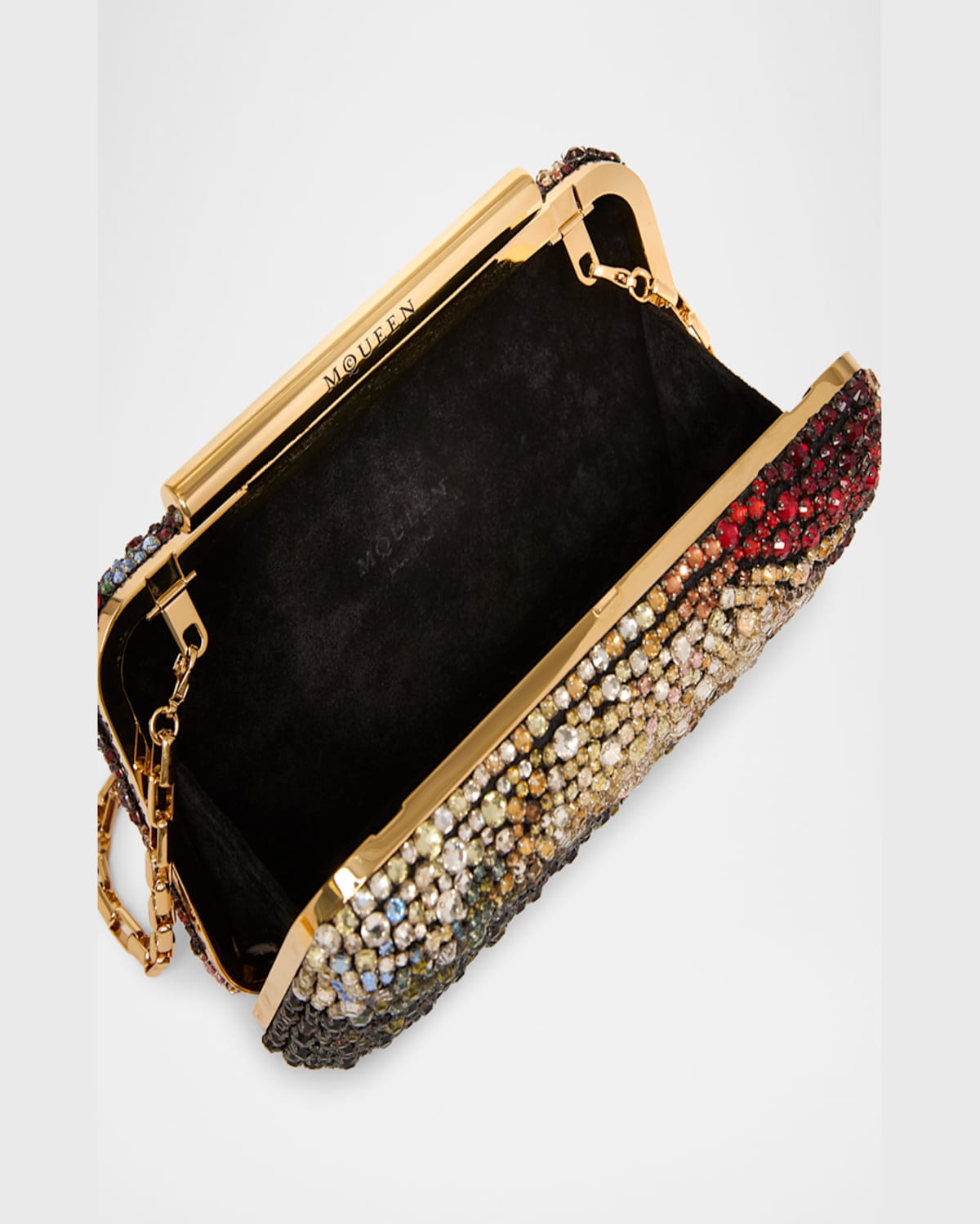 Alexander Mcqueen Mcqueen T-bar Box Clutch In Multicolor