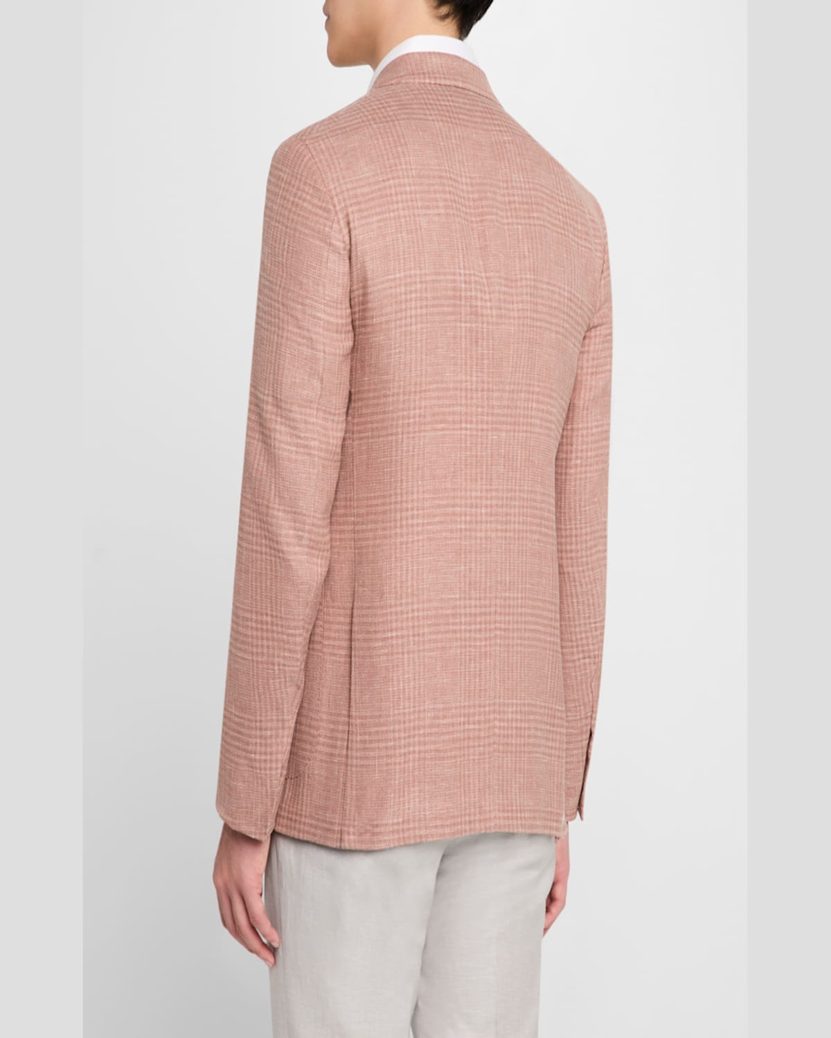 Zegna Men's Check Crossover Sport Coat In Md Brw Ck