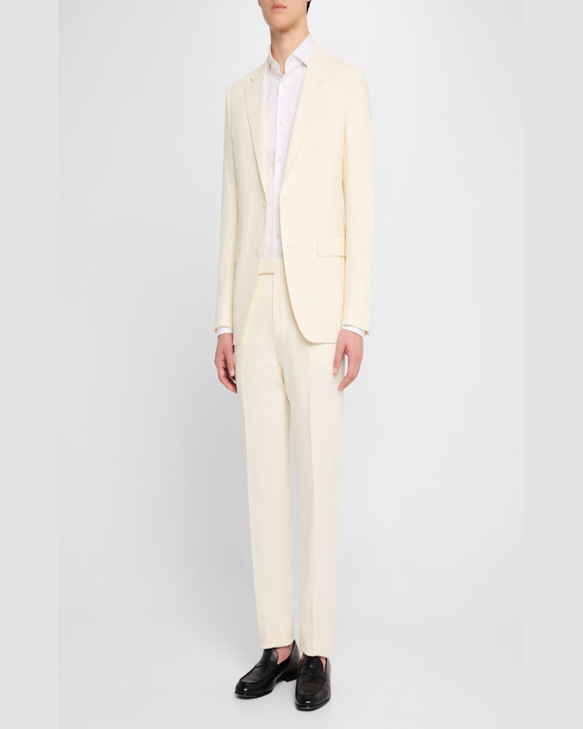 Zegna Men's Oasi Lino Sport Coat In Neutral