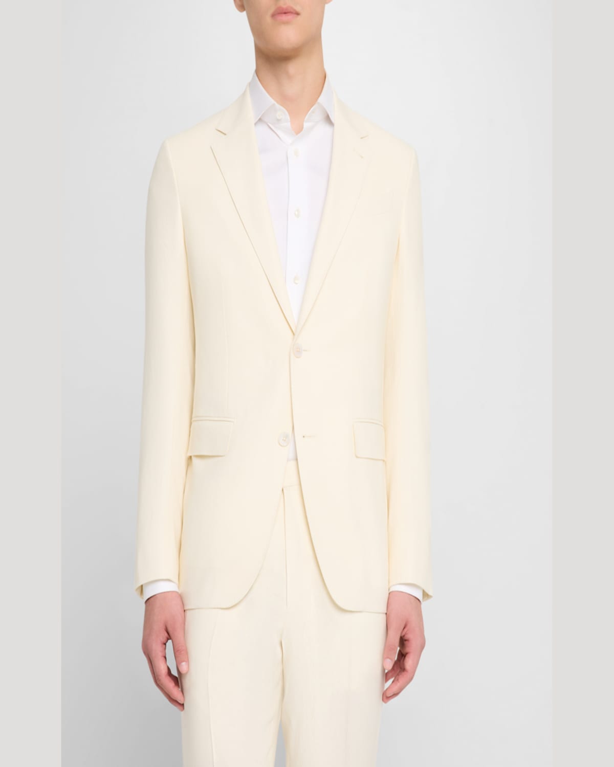 Zegna Men's Oasi Lino Sport Coat In Neutral