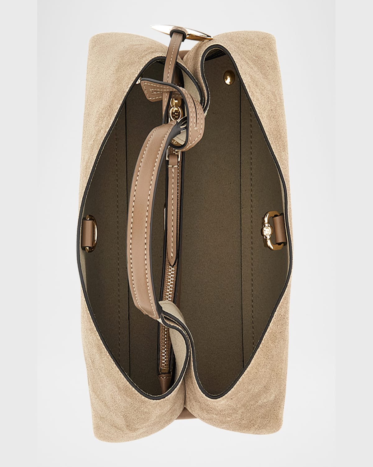 Tod's Apa Micro Suede Top-handle Bag In Trekking