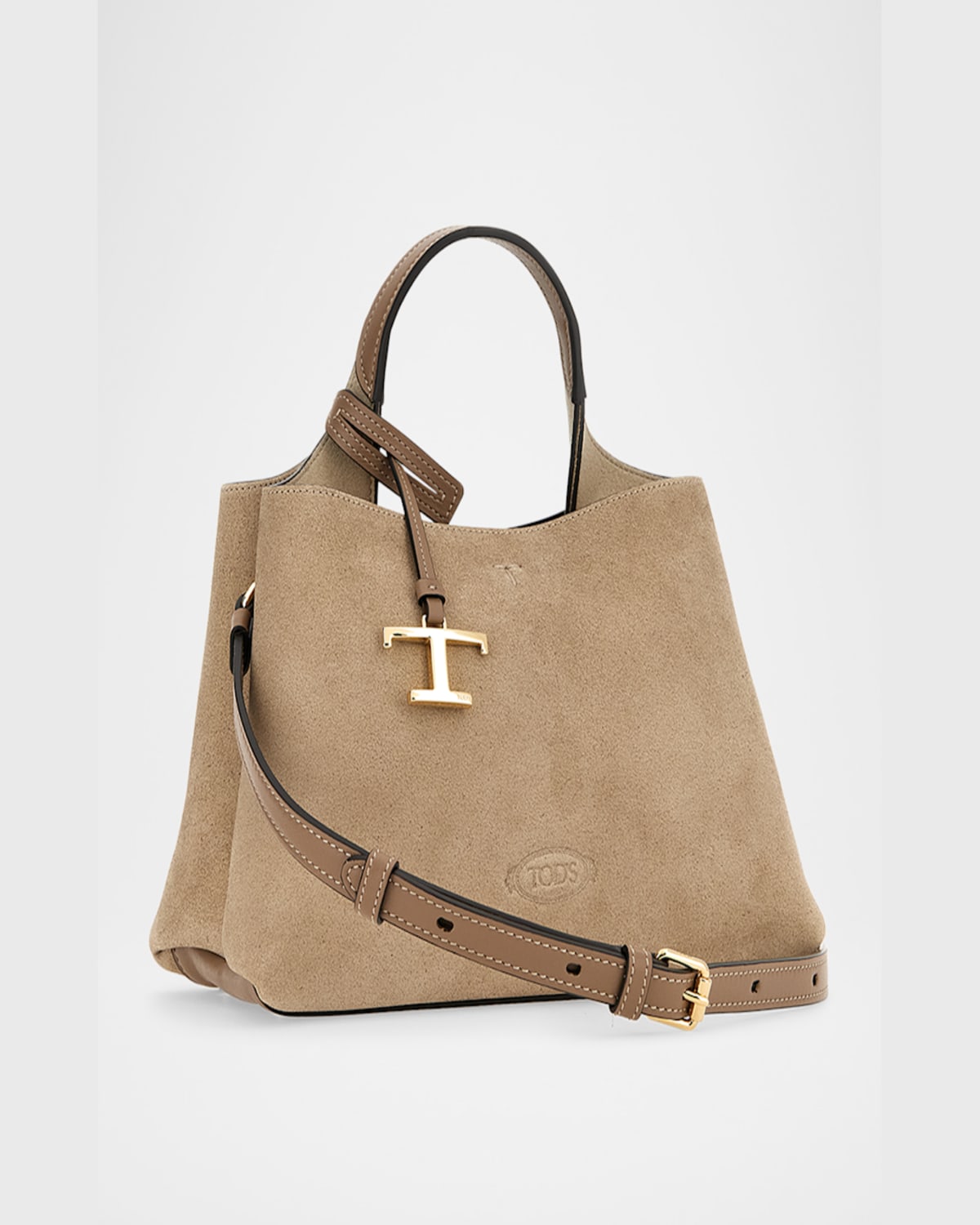 Tod's Apa Micro Suede Top-handle Bag In Trekking