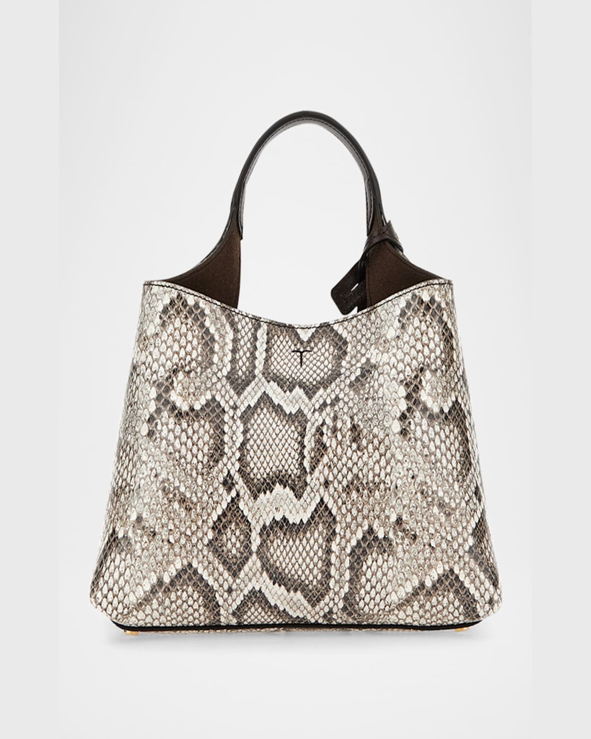 Tod's Apa Snake-embossed Leather Top-handle Bag In Pitone Stampato