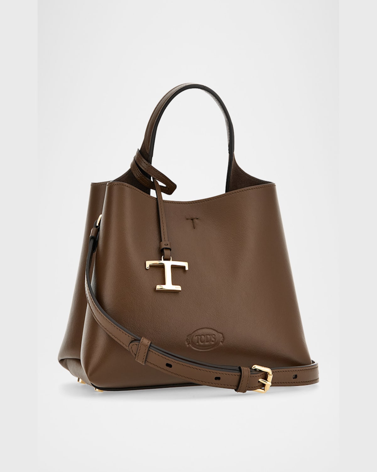 Tod's Apa Micro Leather Top-handle Bag In Cocoa