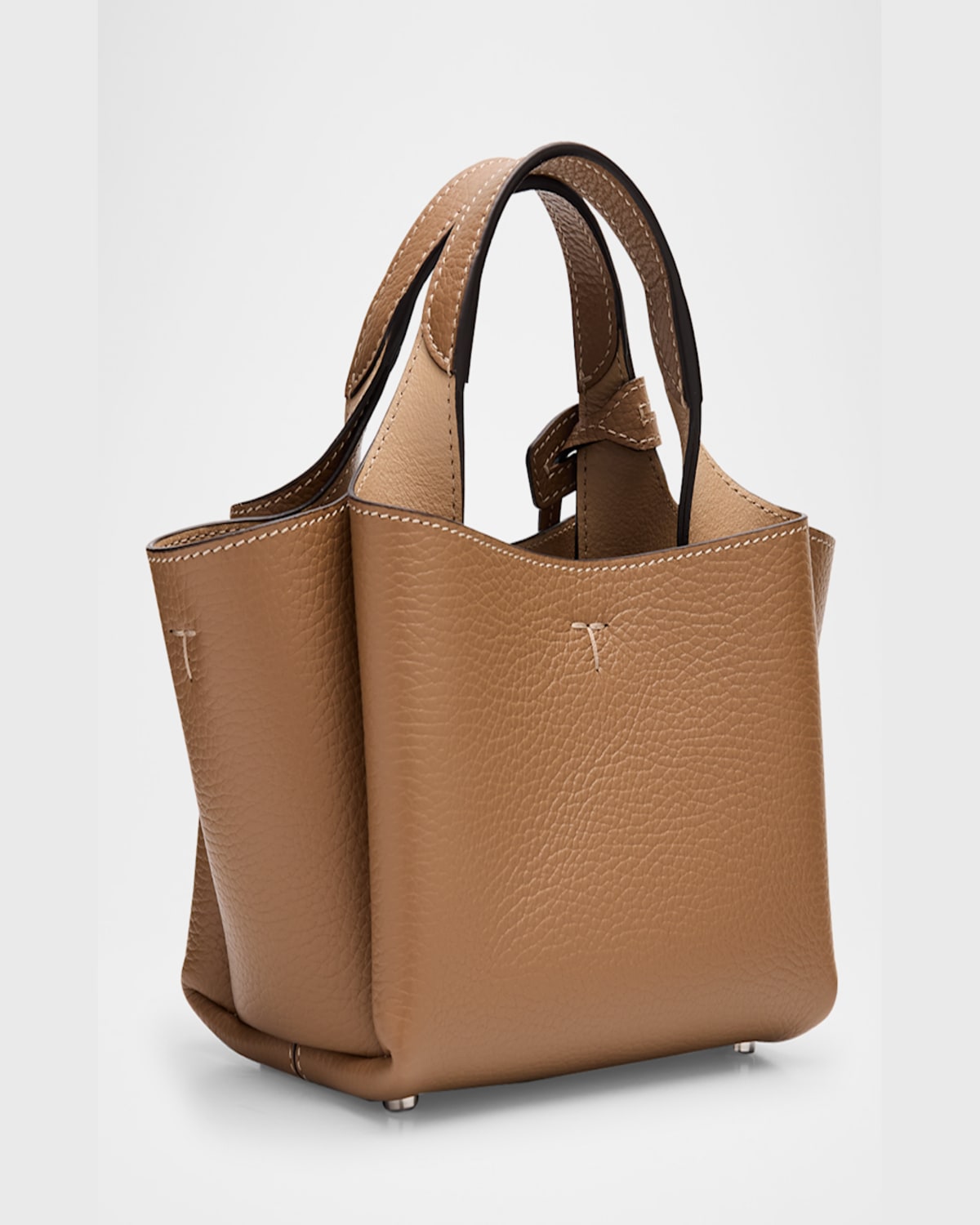 Tod's Apa 2 Micro Leather Shoulder Bag In Cappuccino Naturale
