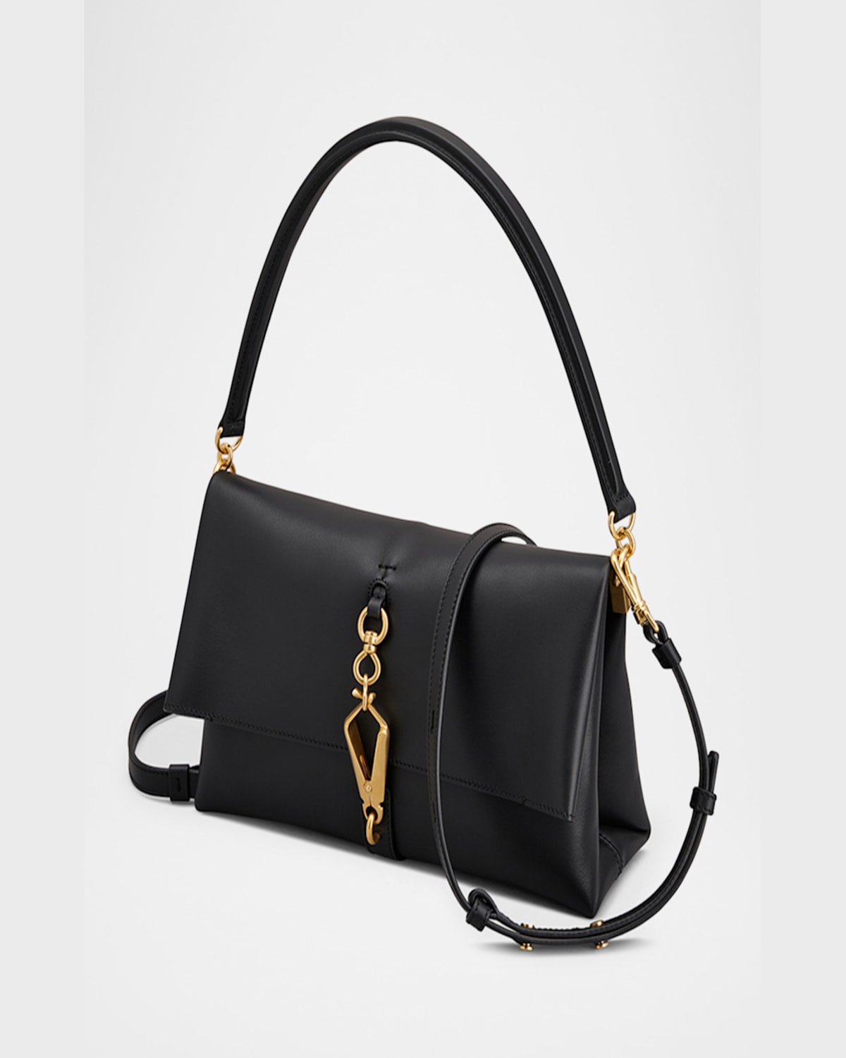 Tod's Mini Flap Leather Shoulder Bag In Nero