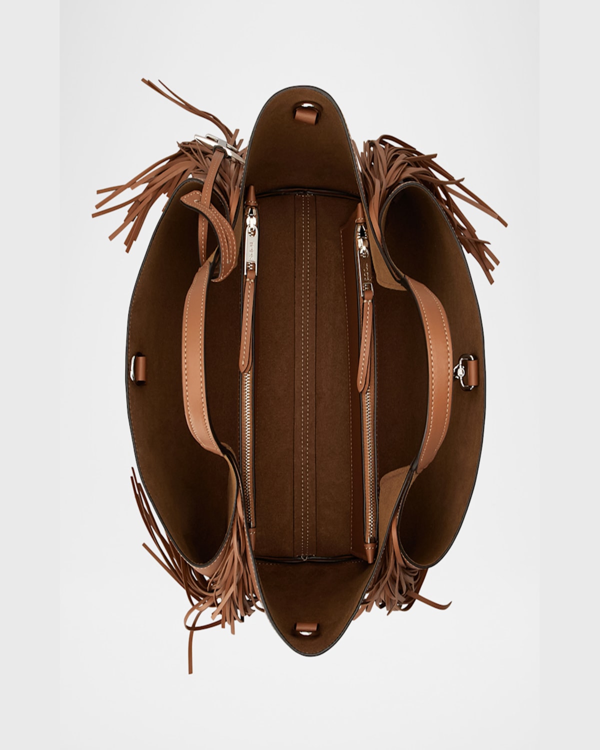 Tod's Apa 2 Mini Fringe Leather Top-handle Bag In Kenia Scuro