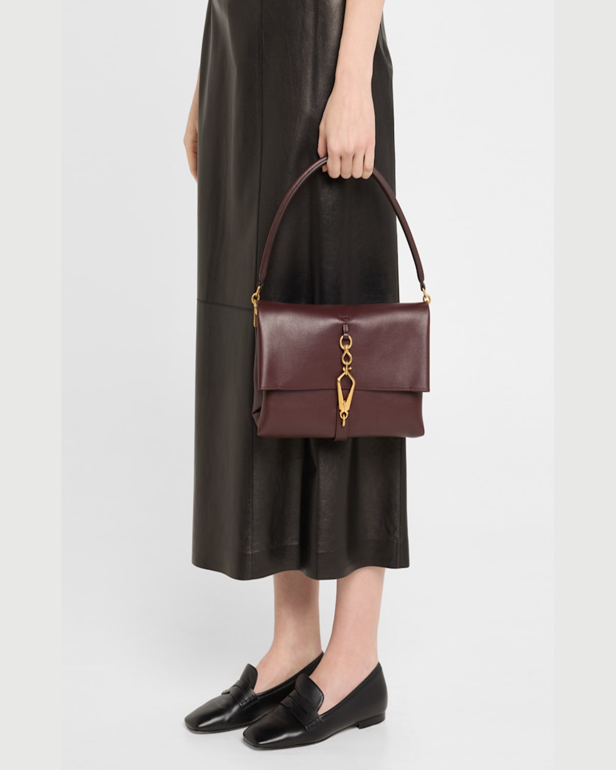Tod's Mini Flap Leather Shoulder Bag In Kraft Chiaro