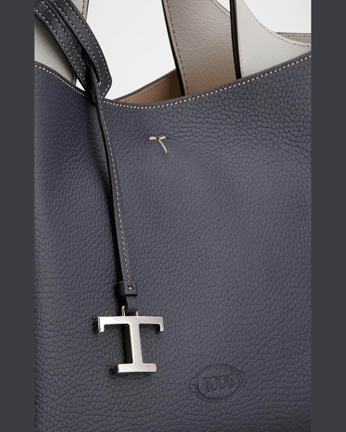 Tod's Apa 2 Mini Leather Top-handle Bag In Galassia