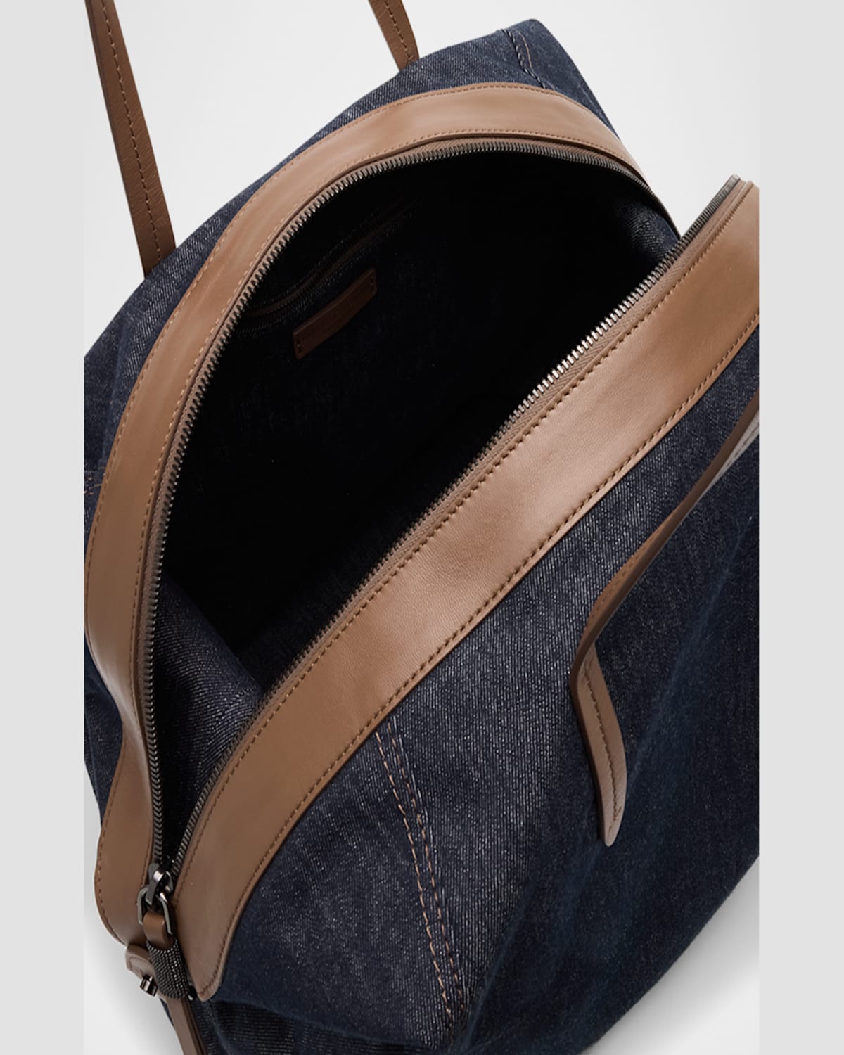 BRUNELLO CUCINELLI DUO DENIM TRAVELER SHOULDER BAG 