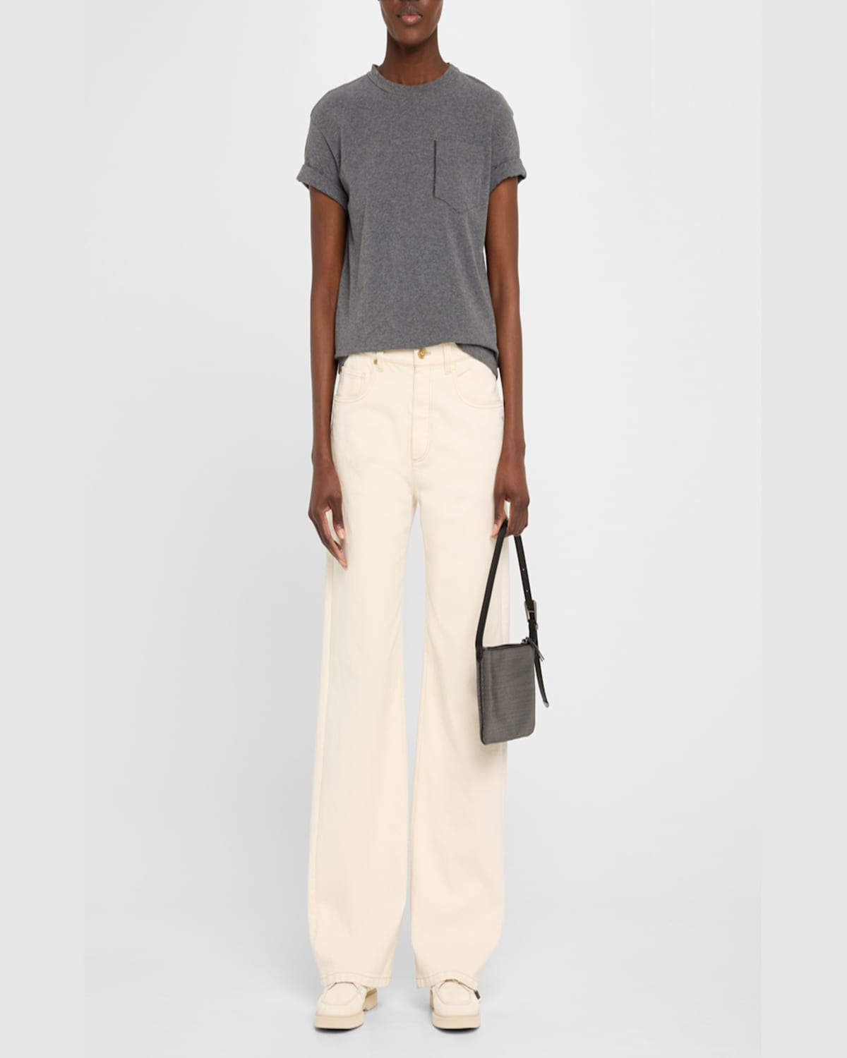 BRUNELLO CUCINELLI ALLOVER MONILI LEATHER SHOULDER BAG 