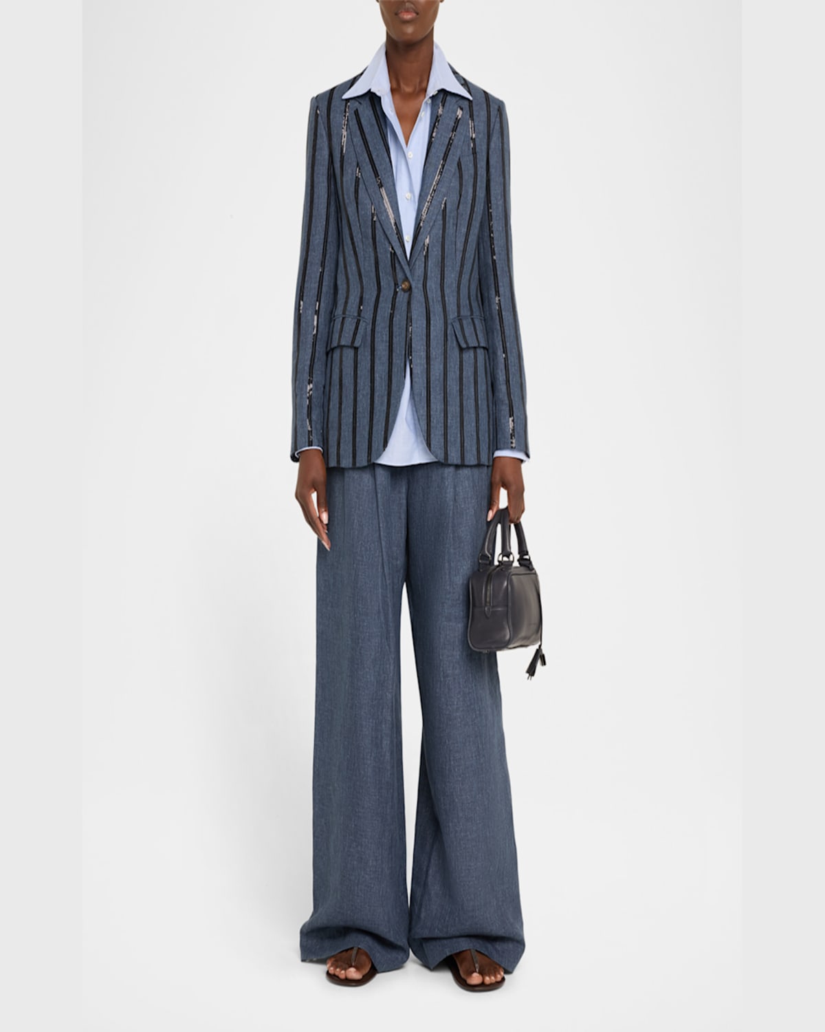 Brunello Cucinelli Medium Glossy Napa Boston Top-handle Bag In Navy