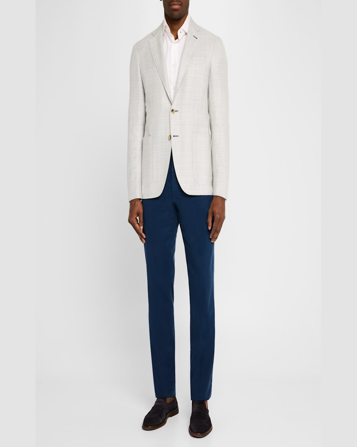 Canali Men's Wool-blend Tic Suit In Grey
