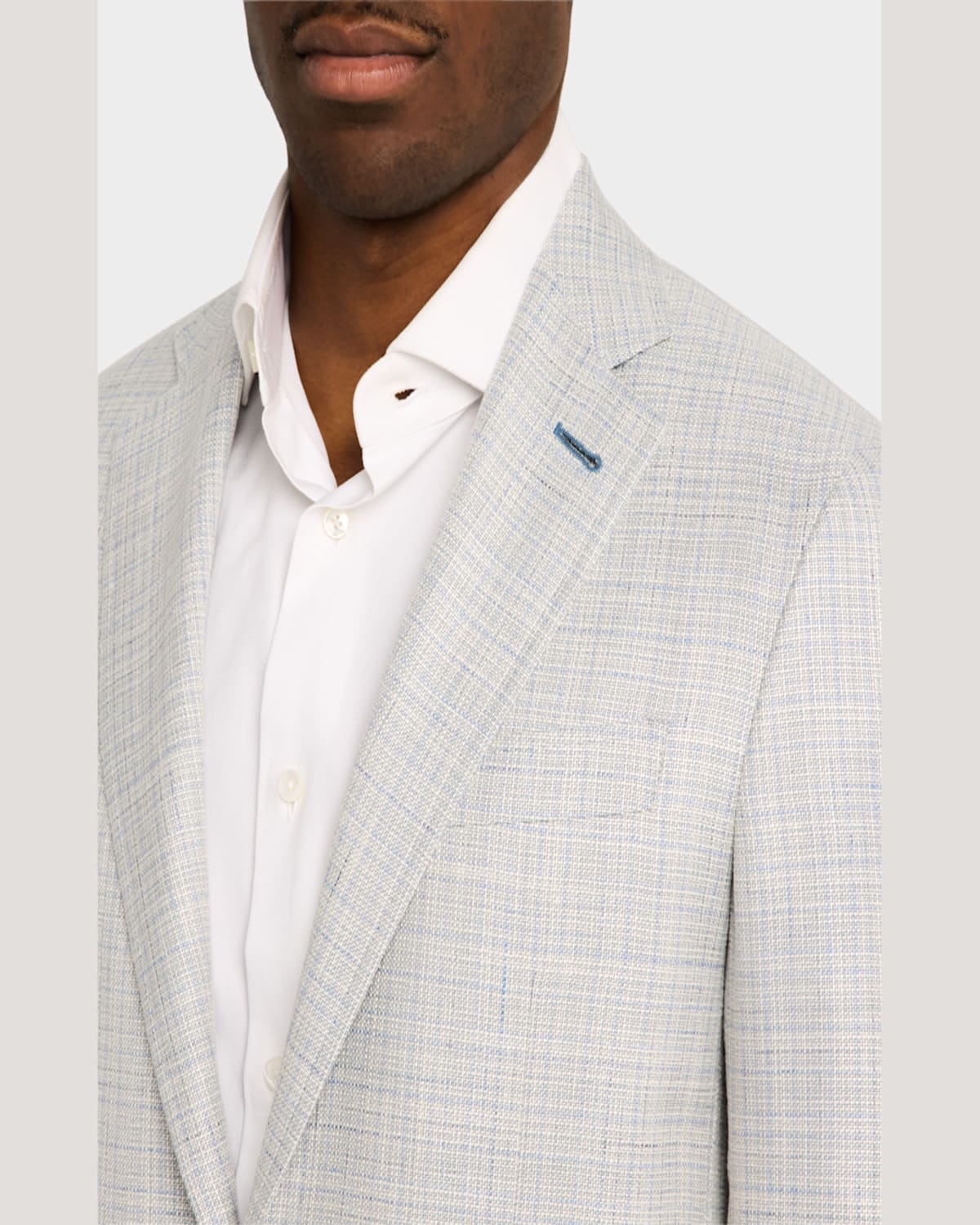 Canali Men's Wool-blend Tic Suit In Grey