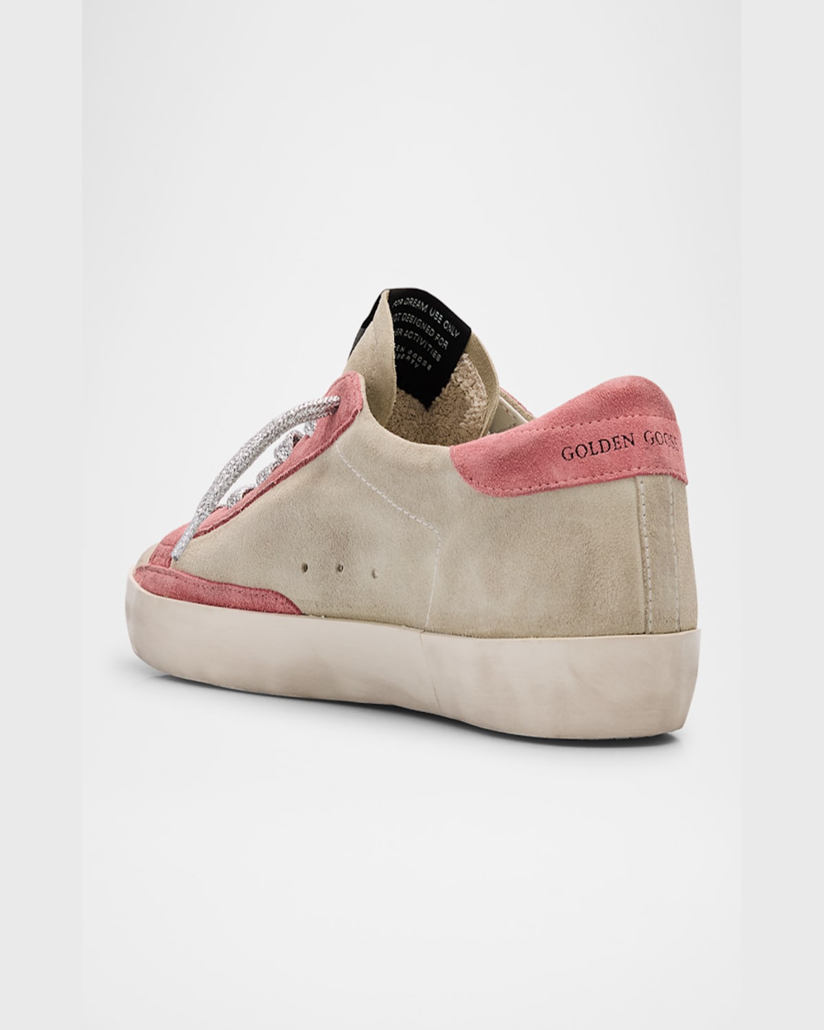 Golden Goose Superstar Suede Low-top Sneakers In Beigepink