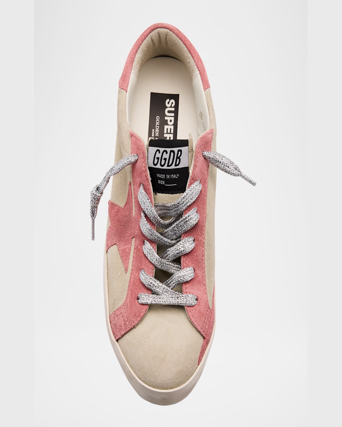 Golden Goose Superstar Suede Low-top Sneakers In Beigepink