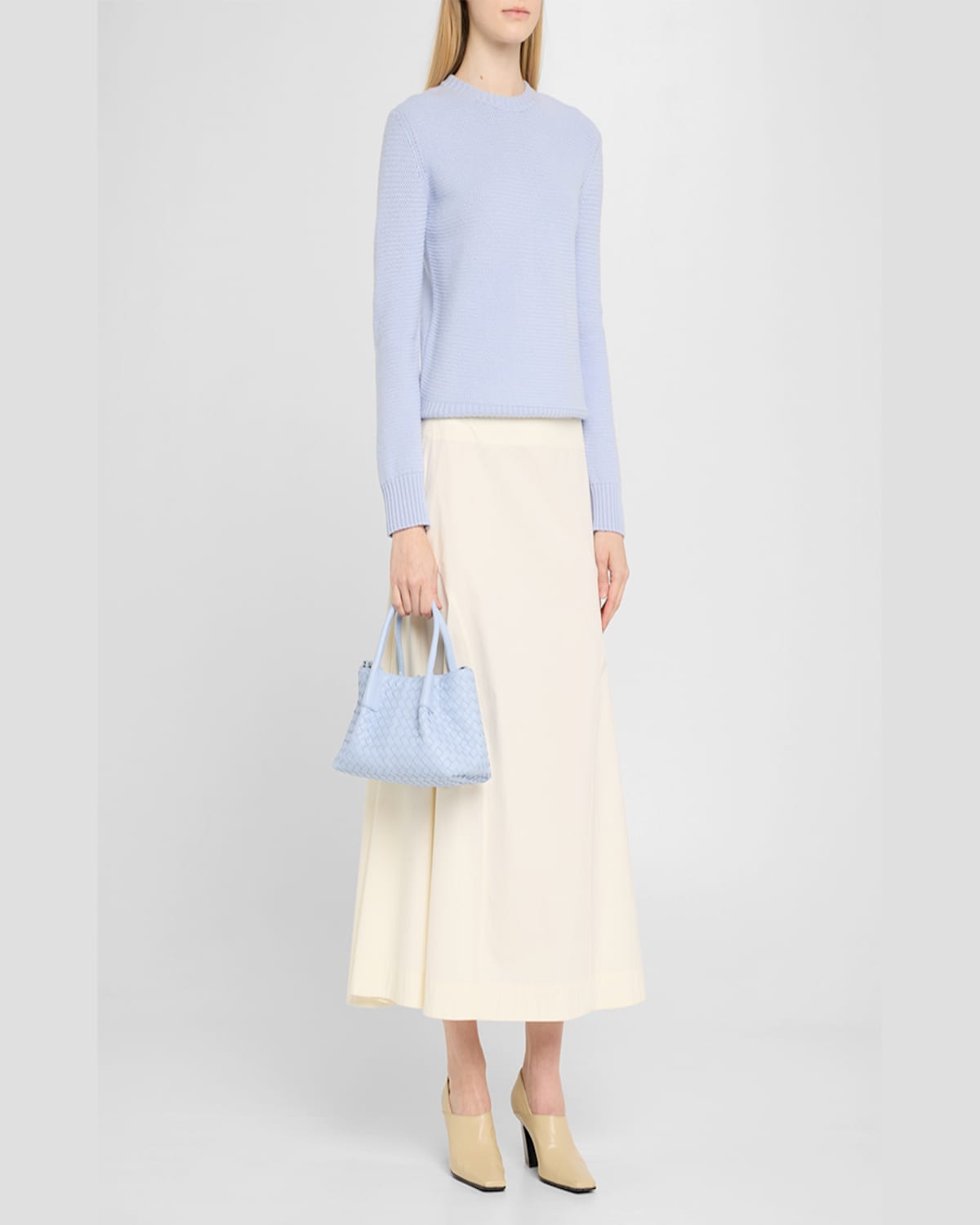 Bottega Veneta Small Pinacoteca Shoulder Bag In Lunar Fondant