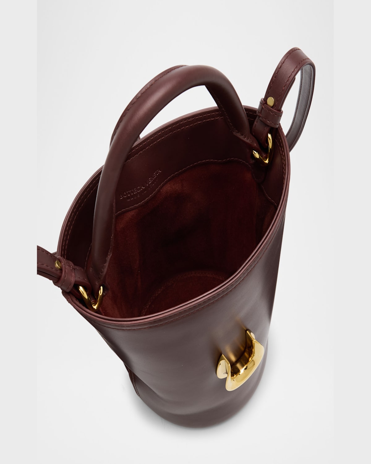 BOTTEGA VENETA LIBERTA MINI LEATHER BUCKET BAG 