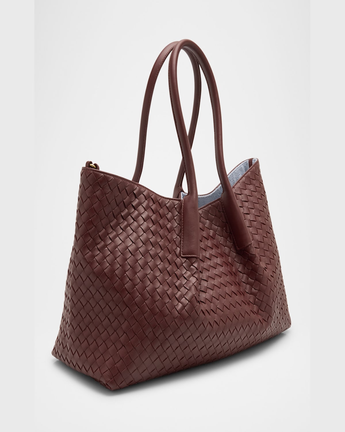 Bottega Veneta Pinacoteca Medium Leather Tote Bag In Madder Brown