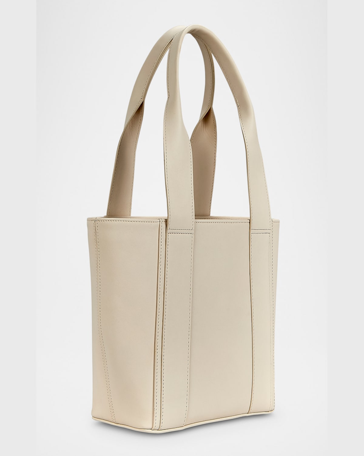 Gigi New York Bailey Leather Tote Bag In Ivory