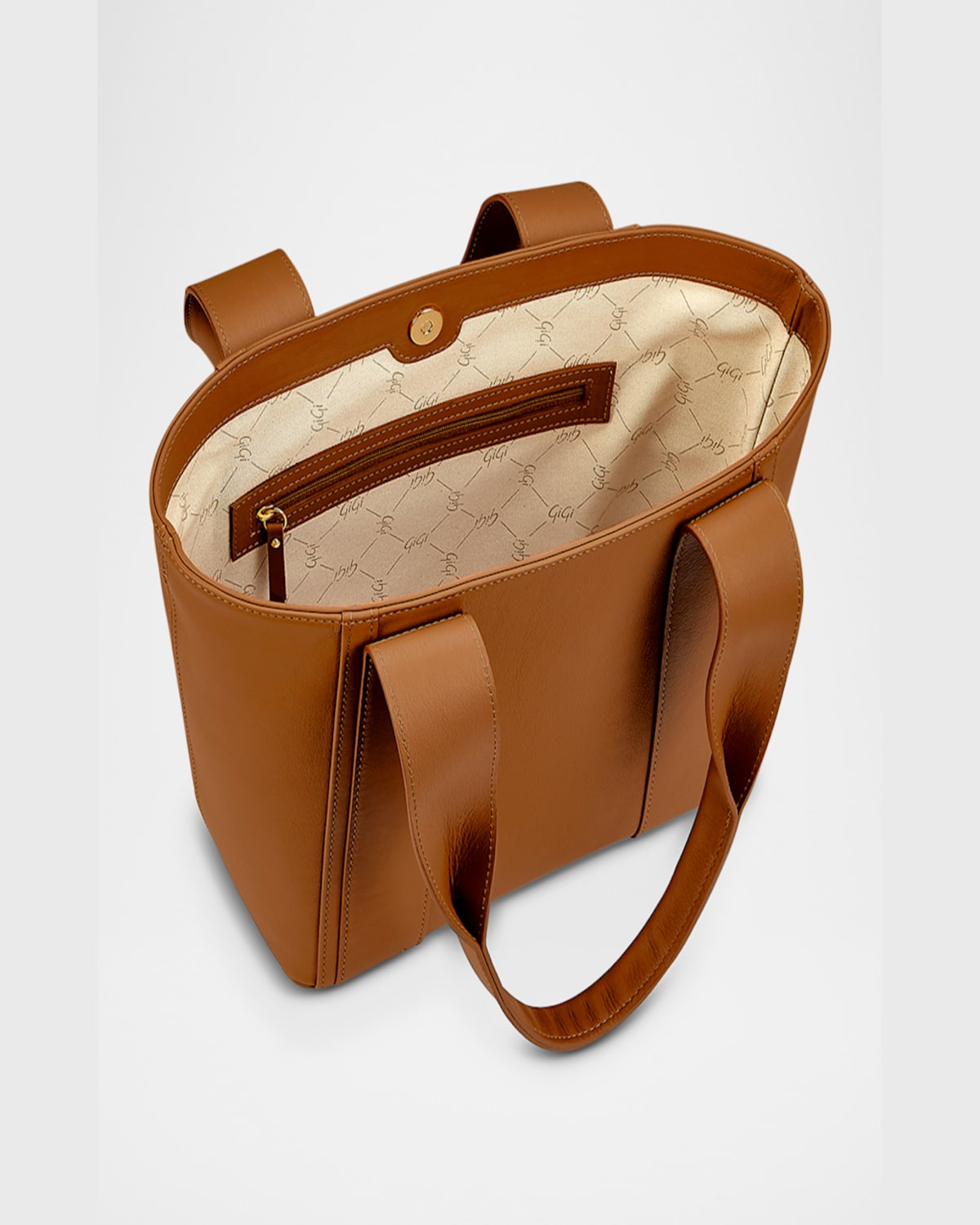 Gigi New York Bailey Leather Tote Bag In British Tan
