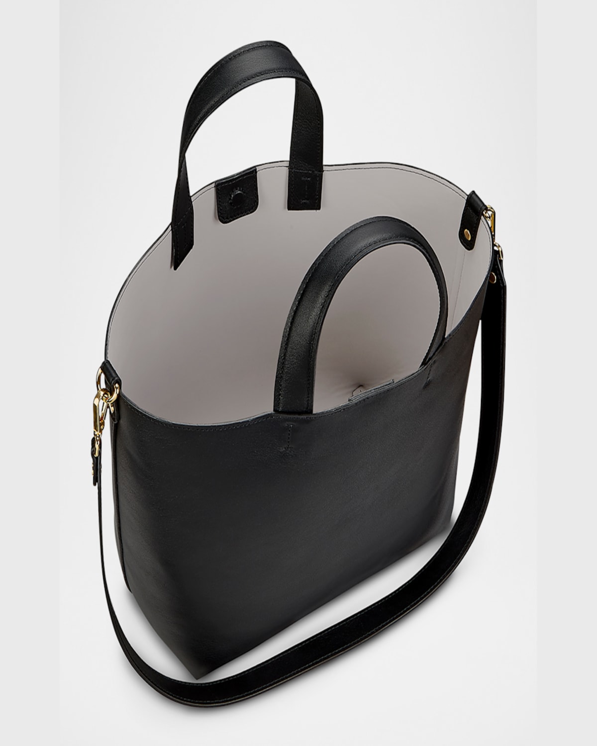Gigi New York Austin Leather Tote Bag In Black