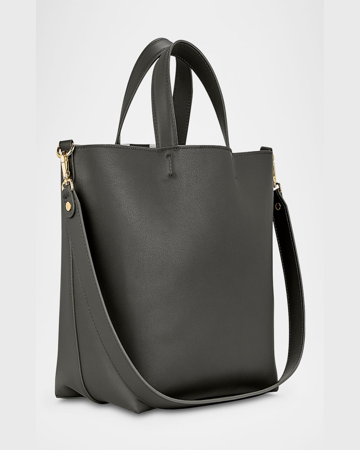 Gigi New York Austin Leather Tote Bag In Anthracite