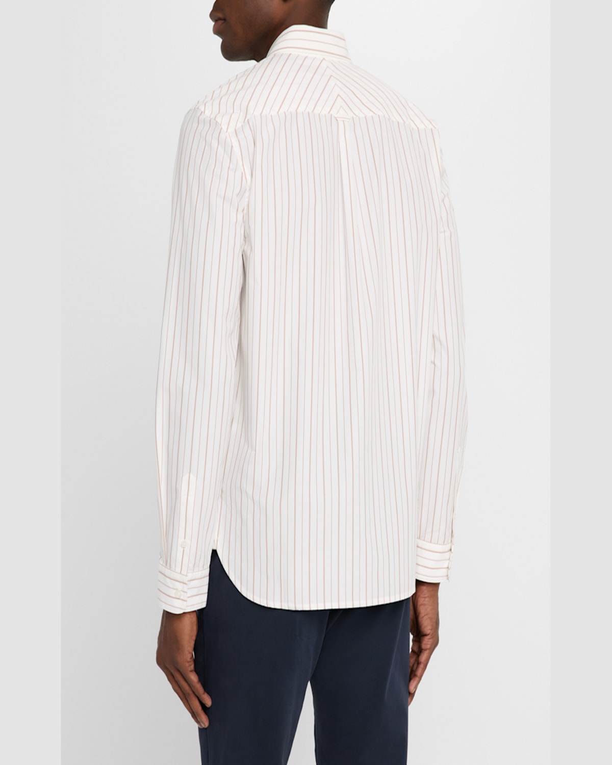 Paige Radovan Stripe Pima Cotton Button-up Shirt In Mesa Ridge Stripe