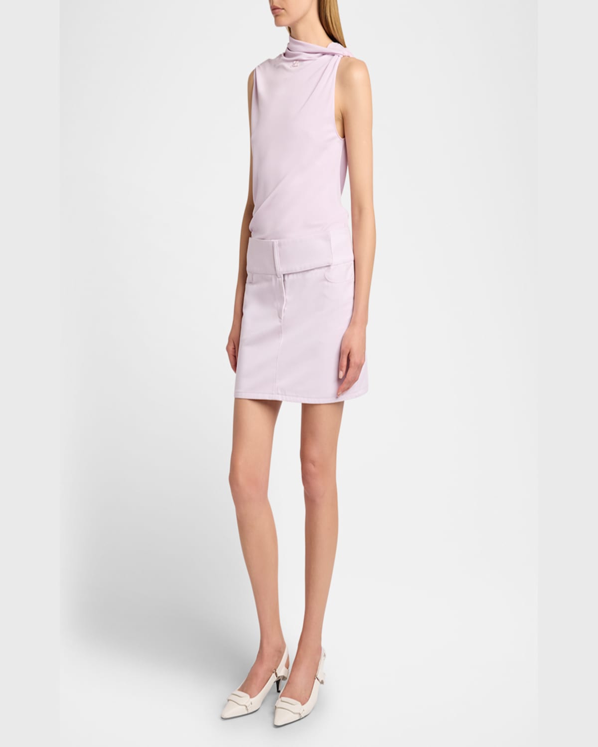 COURRÈGES STRAIGHT MINI SKIRT 