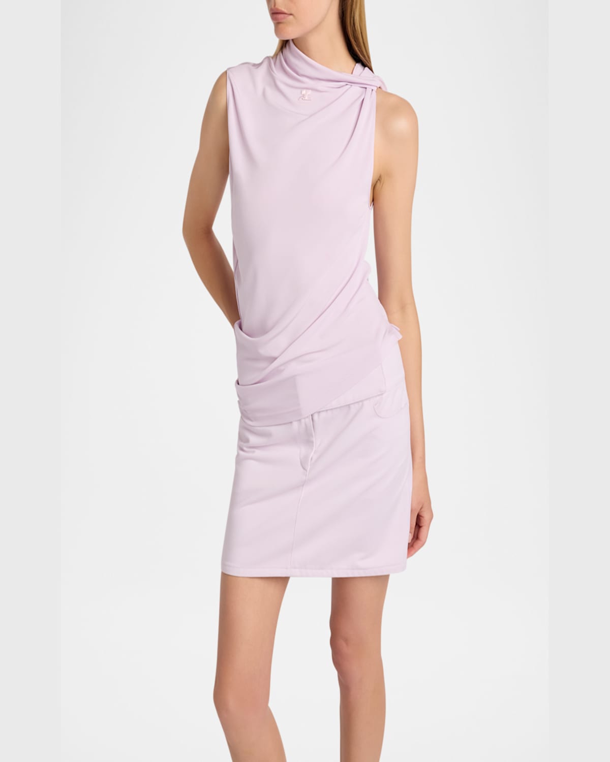 COURRÈGES STRAIGHT MINI SKIRT 
