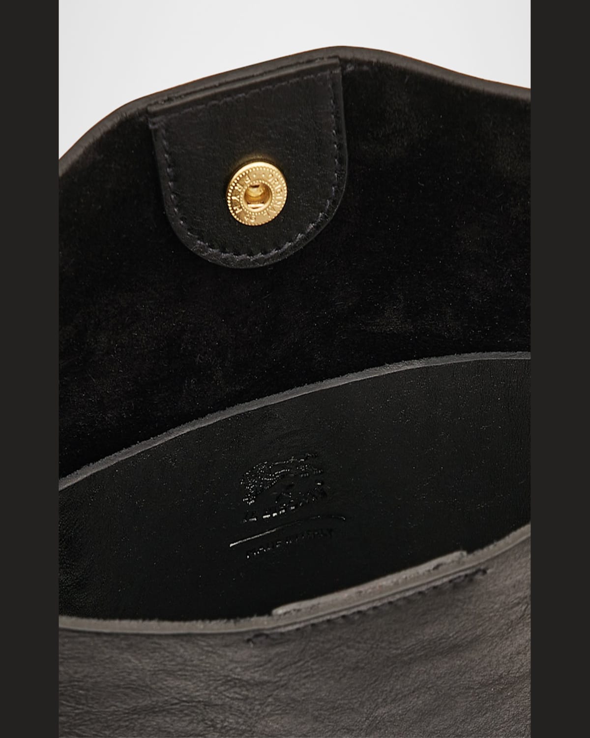 Il Bisonte Snodo Knot Leather Shoulder Bag In Black
