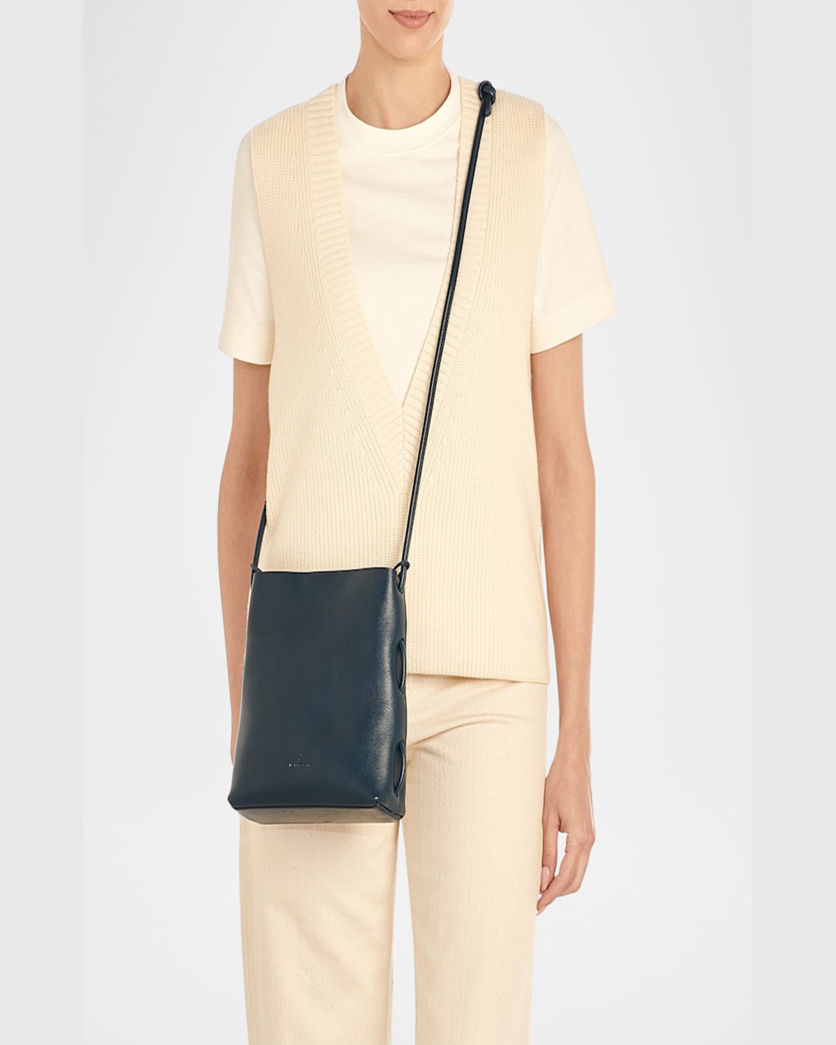 Il Bisonte Snodo Knot Leather Shoulder Bag