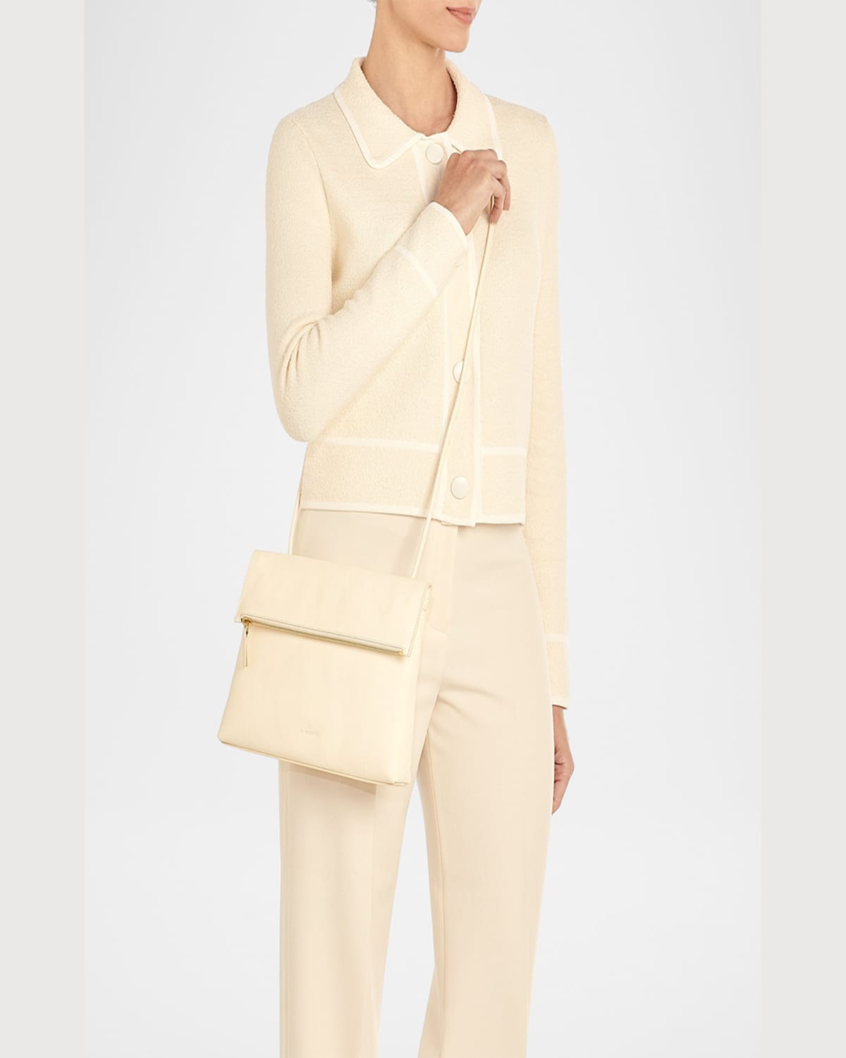 Il Bisonte Anna Fold-over Flap Leather Crossbody Bag
