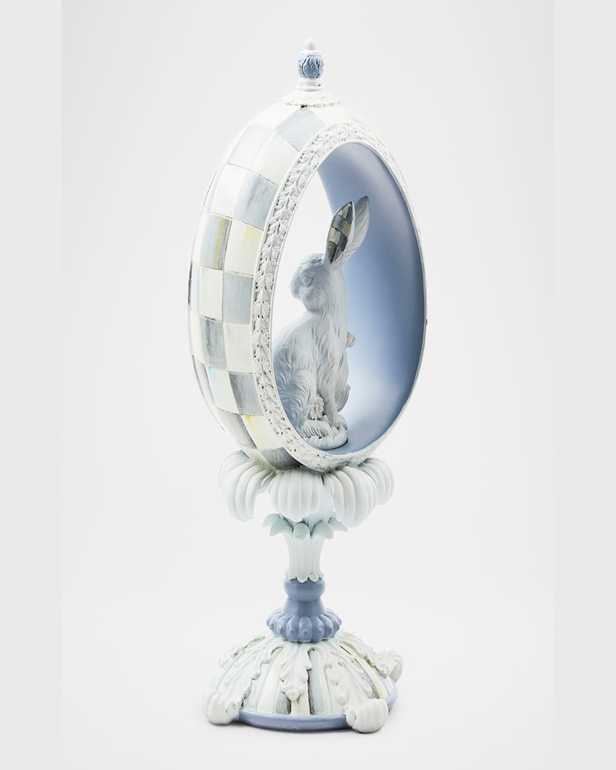 Mackenzie-childs Cameo Panoramic Bunny Egg