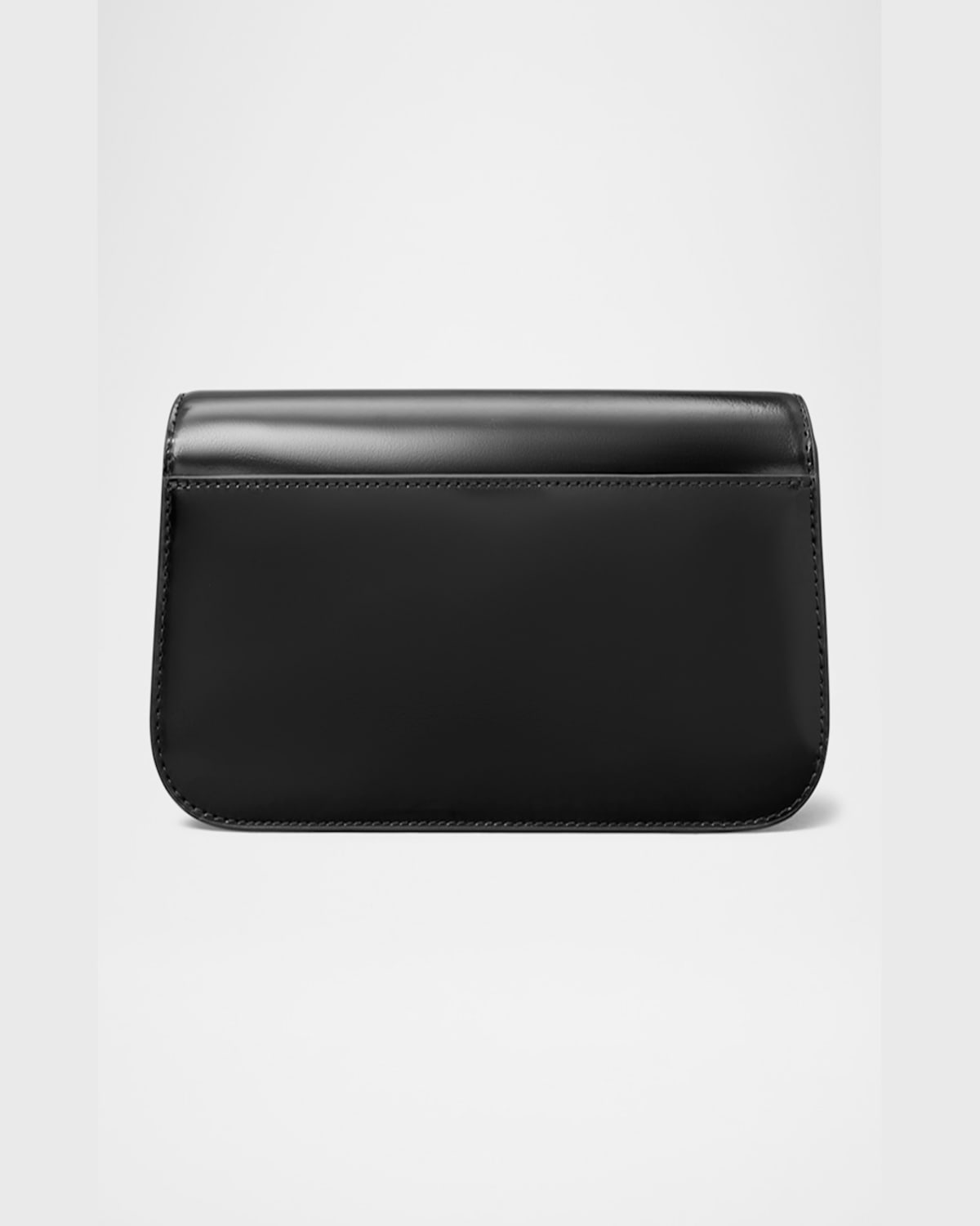 Tory Burch Robinson Spazzolato Rectangular Crossbody Bag In Black