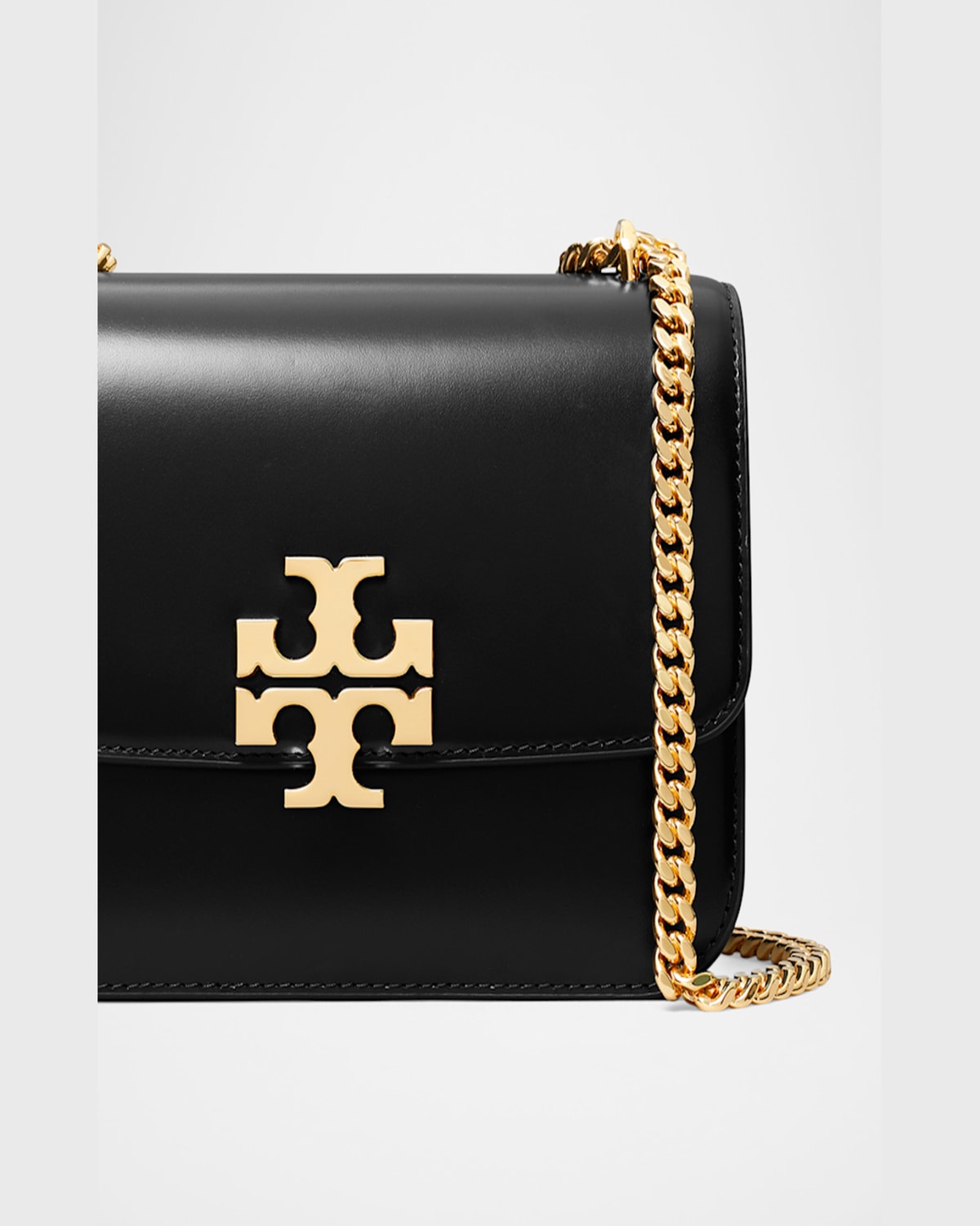 Tory Burch Small Eleanor Leather Crossbody Bag In Black