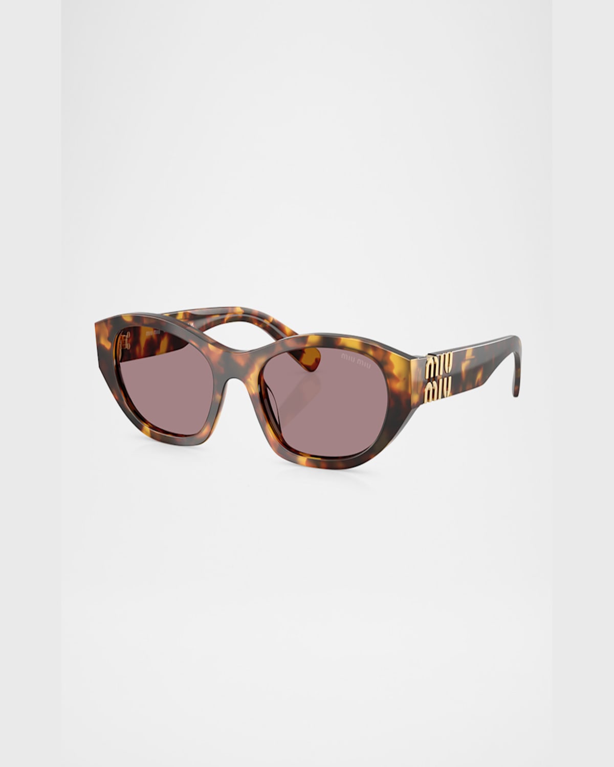 Miu Miu Tortoiseshell Sunglasses In Blond Hav