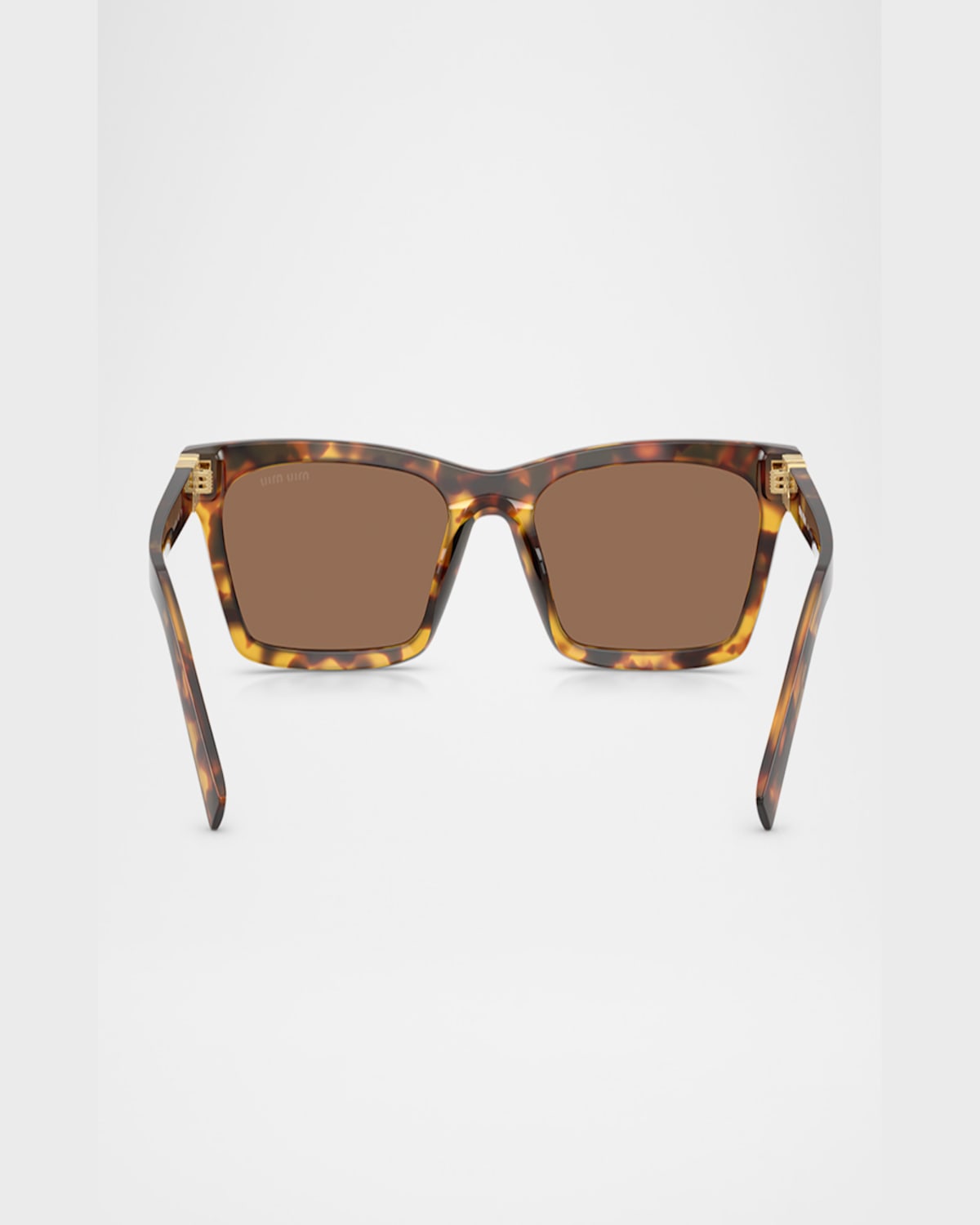 Miu Miu Mua05s Rectangular Acetate Sunglasses In Blond Hav
