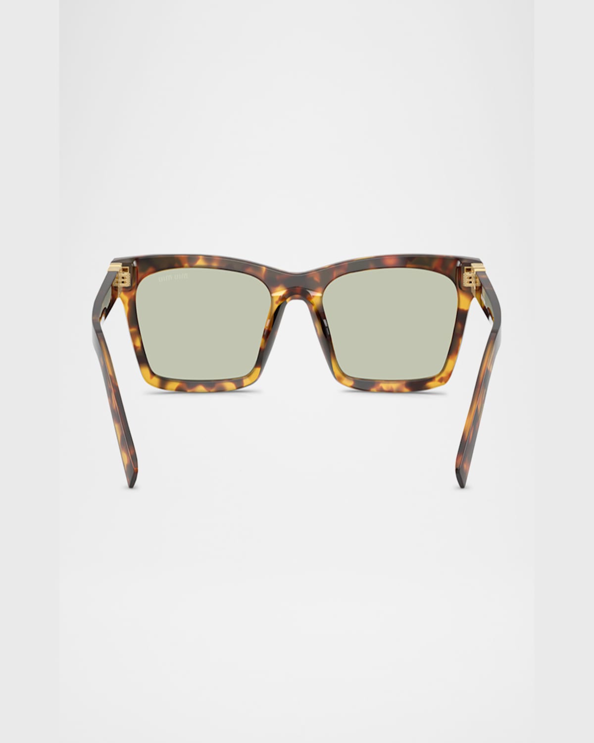 Miu Miu Mua05s Rectangular Acetate Sunglasses In Blond Hav