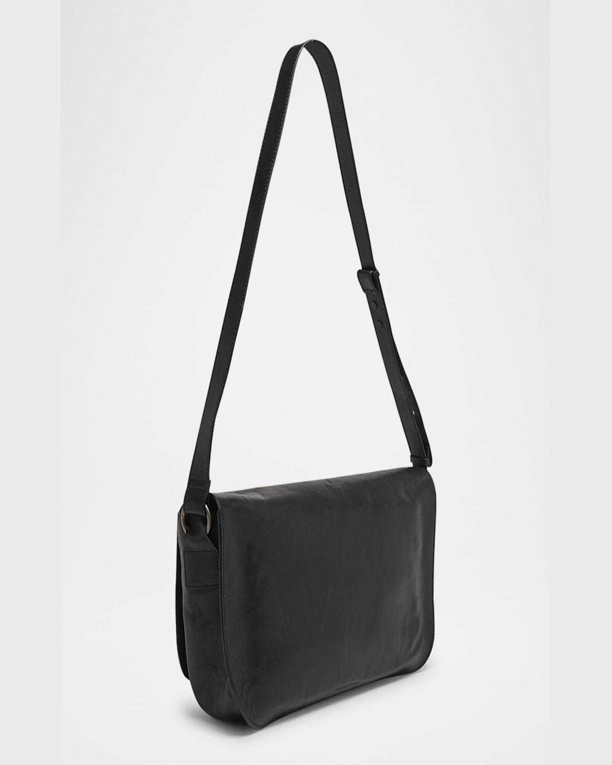 Dries Van Noten Men's Balm Calf Leather Flap Shoulder Bag In Black