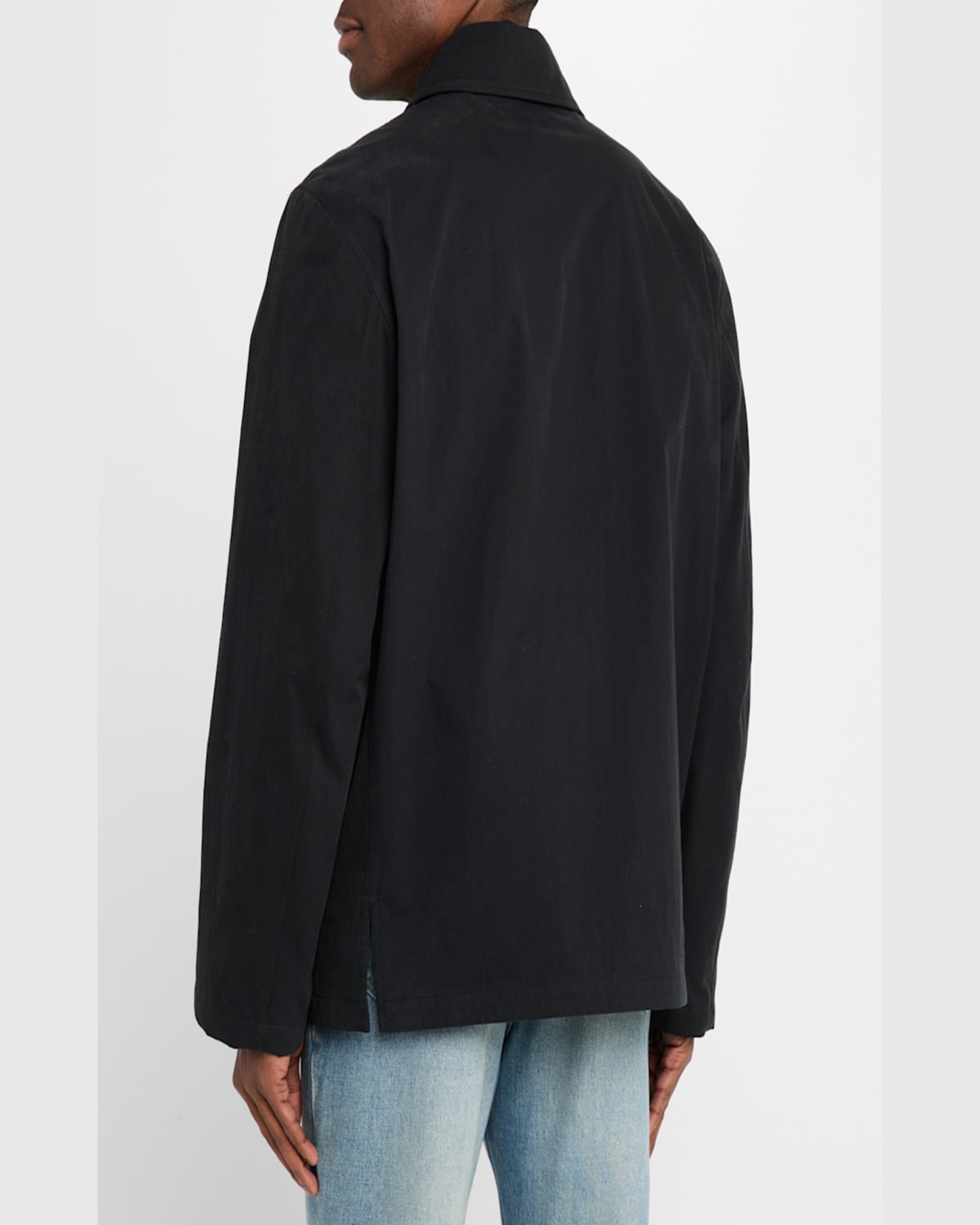 Saint Laurent Men's Multi-pocket Utility Jacket In Nero