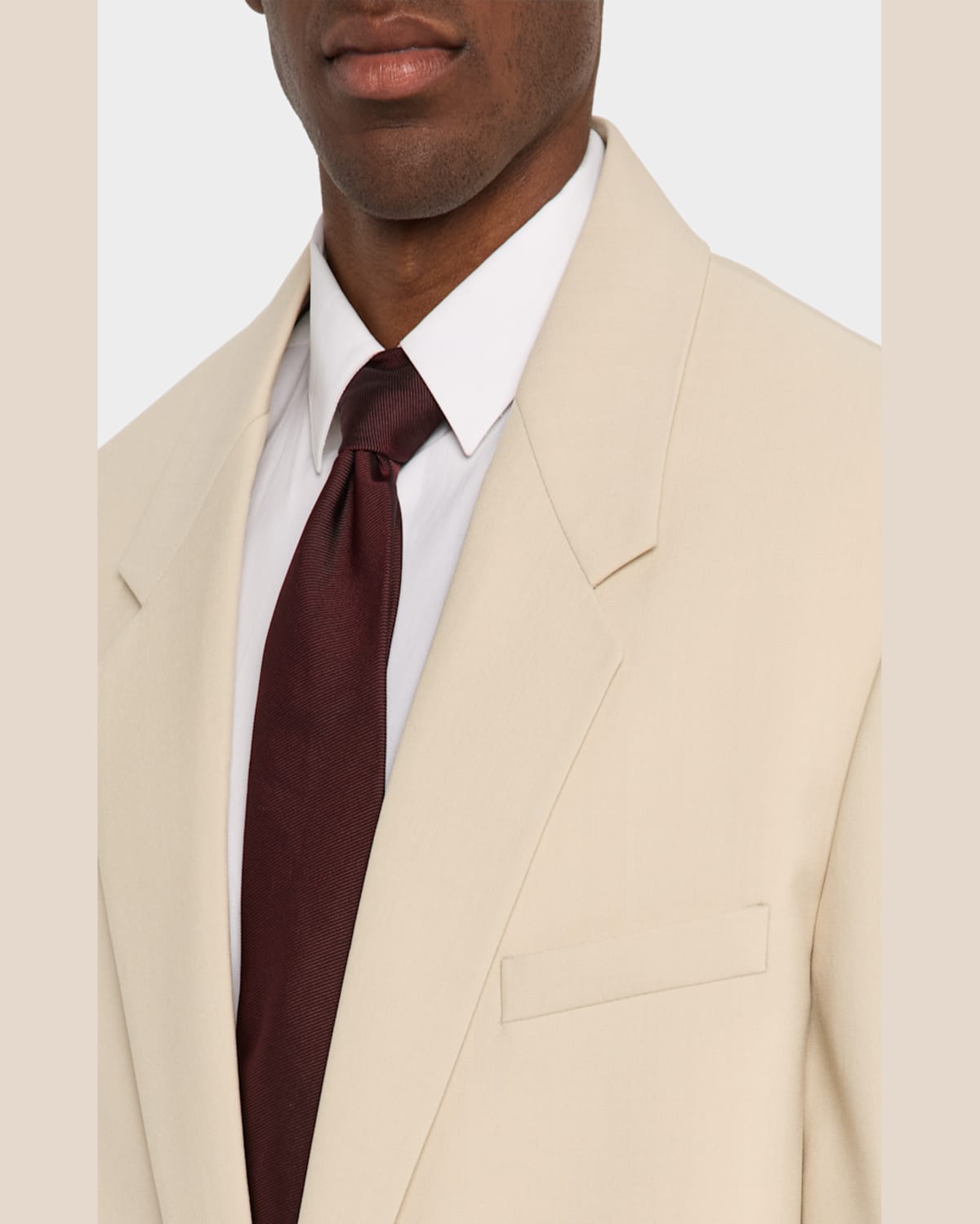 Saint Laurent Men's Wool-silk Relaxed Sport Coat In Camel